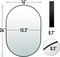 24x16 Mirror Runway Oval Wall Mounted Aluminum Alloy Metal Frame